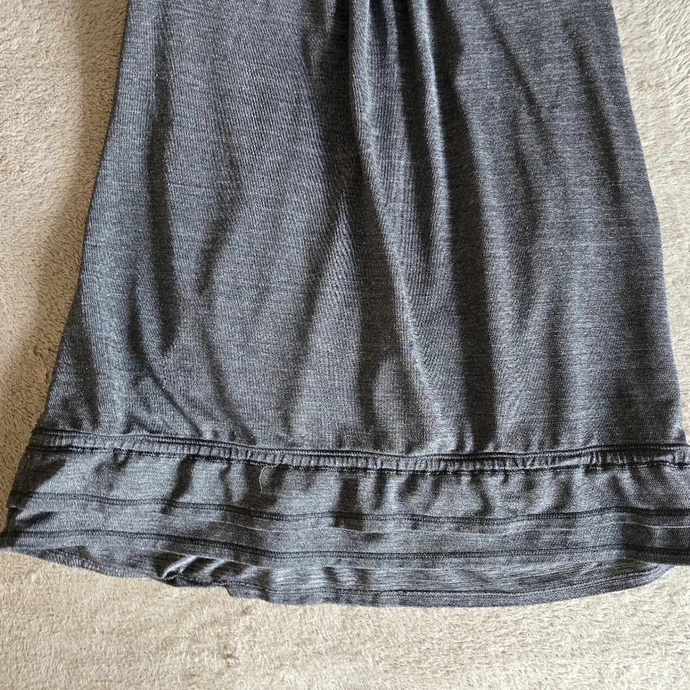 Lululemon Run: Back On Track Tank Heathered Black/Black Size 6 - Picture 5 of 11